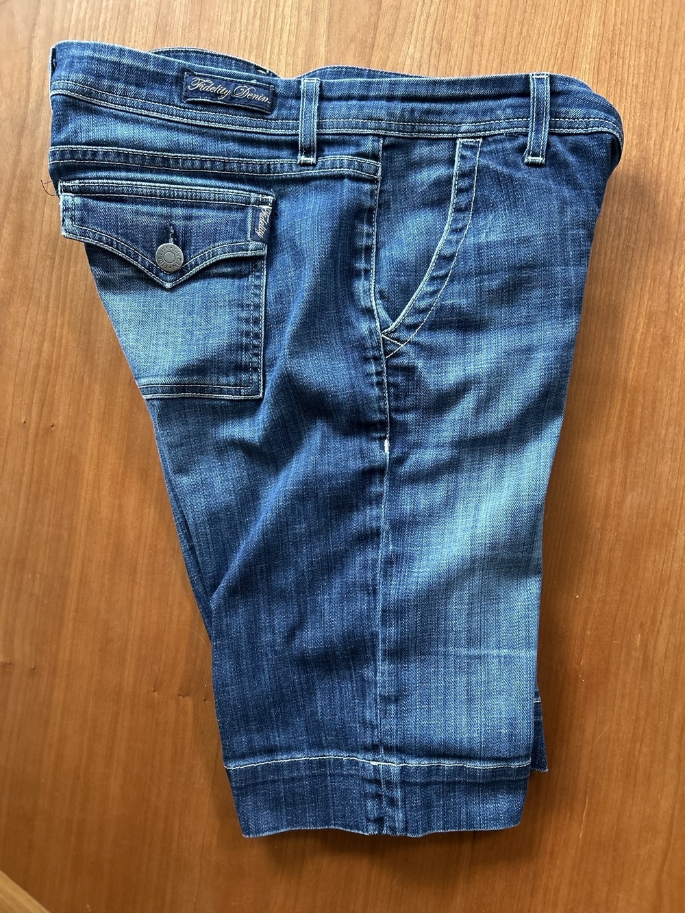 Fidelity Denim B2141 Low Rise Bermuda Jorts Shorts Size 31